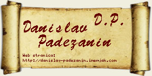 Danislav Padežanin vizit kartica